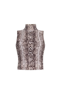 Dean Top in Oatmeal Snake