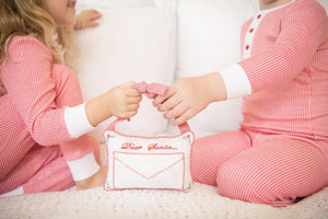 Dear Santa Door Pillow, Little English, classic children's clothing, preppy children's clothing, traditional children's clothing, classic baby clothing, traditional baby clothing