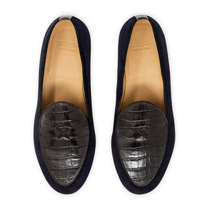 Men's Navy Croc Milano Loafer