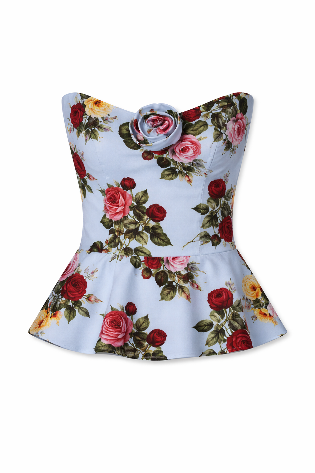 Delicias Corset Top in Blue XL
