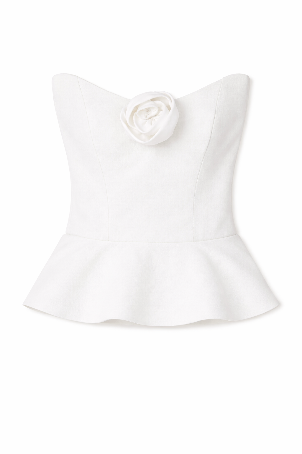 Delicias Corset Top in White