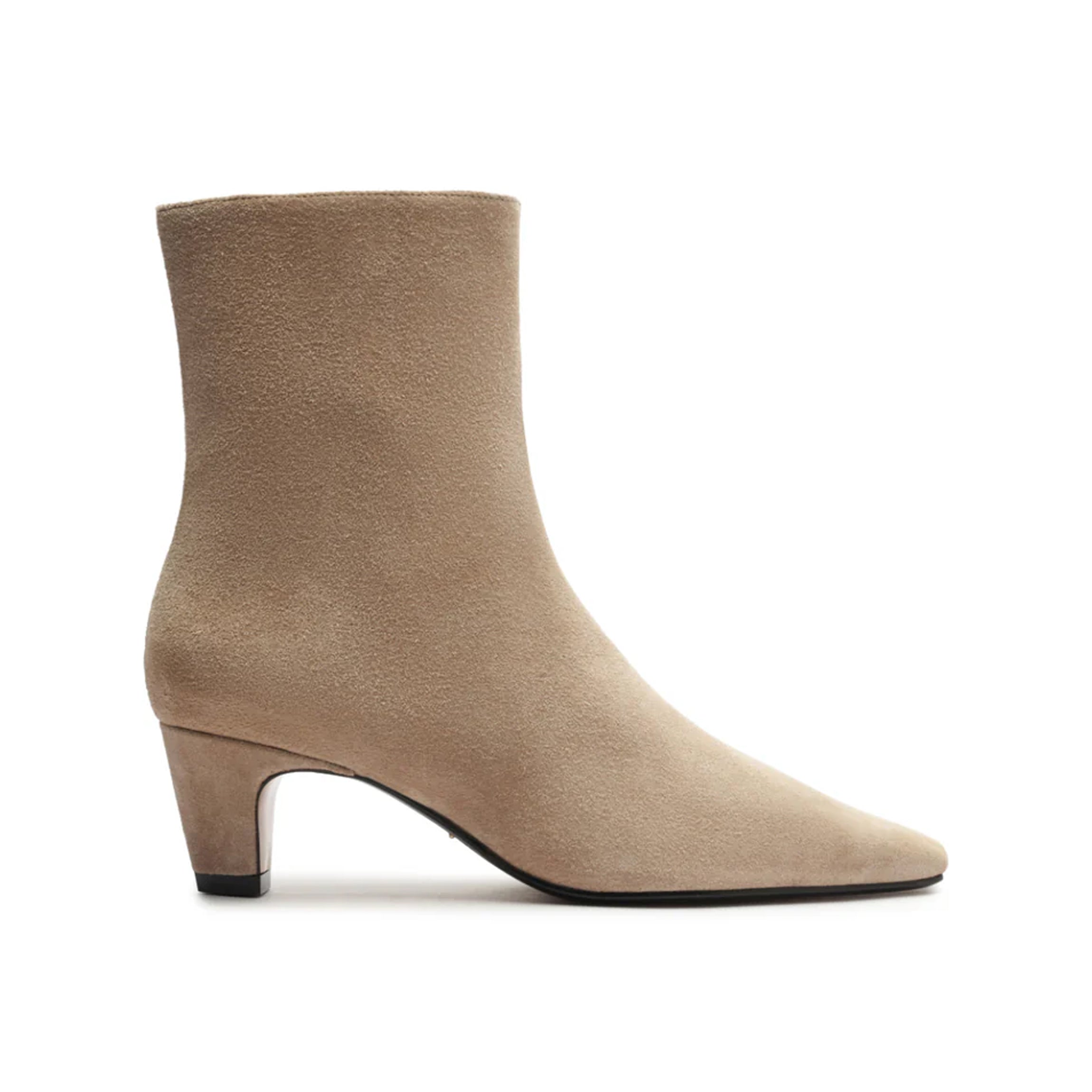 Dellia Suede Bootie in Warm Sand