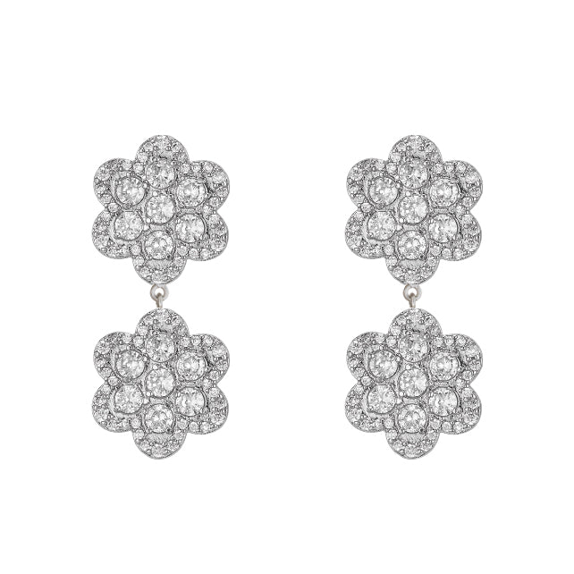 Delphine Pave Double in White Gold