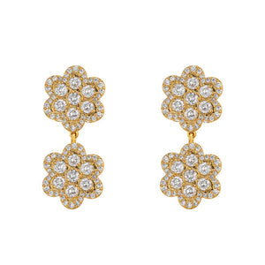 Delphine Pave Double in Yellow Gold