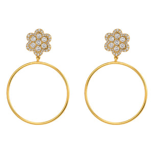 Delphine Pave Hoop