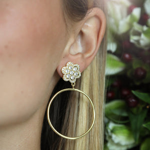 Delphine Pave Hoop