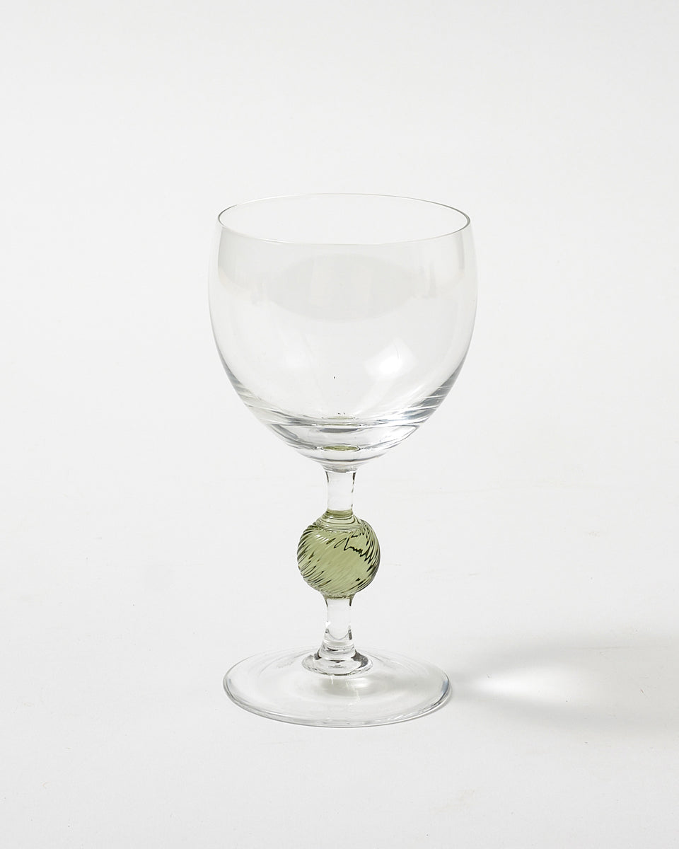 Demetra Water Glass, Green