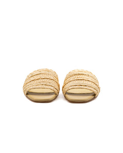 Denise Natural Raffia Slide
