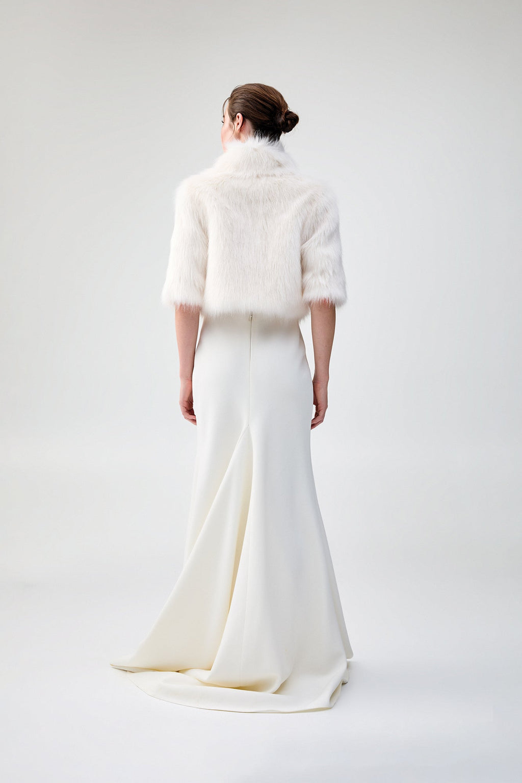 Desire Cropped Jacket in Ivory
