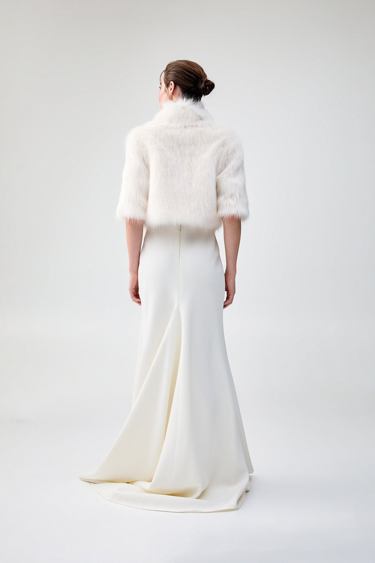 Desire Cropped Jacket in Ivory