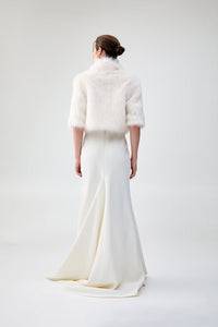 Desire Cropped Jacket in Ivory