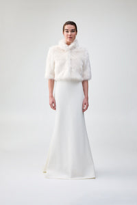 Desire Cropped Jacket in Ivory