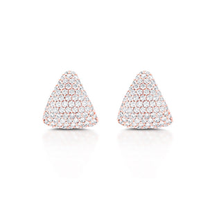 Diamond-Earring-Cup-Rose-Gold-A, 14k rose gold