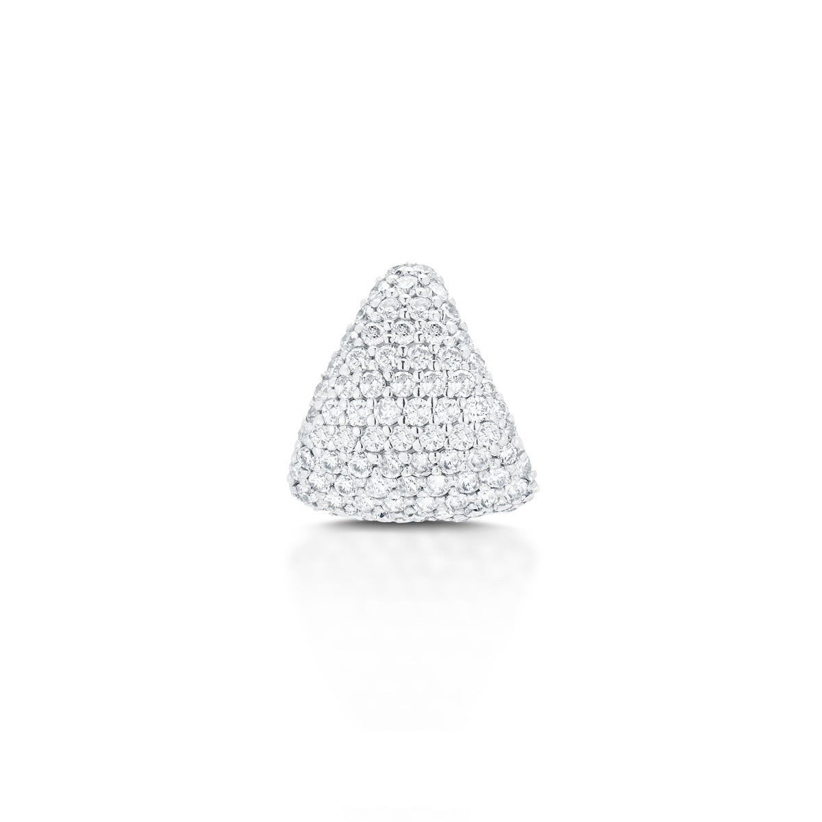 Diamond-Earring-Cup-White-Gold-Front, 14k white gold