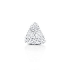 Diamond-Earring-Cup-White-Gold-Front, 14k white gold