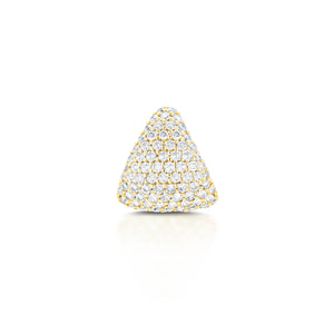 Diamond-Earring-Cup-Yellow-Gold-Front, 14k yellow gold