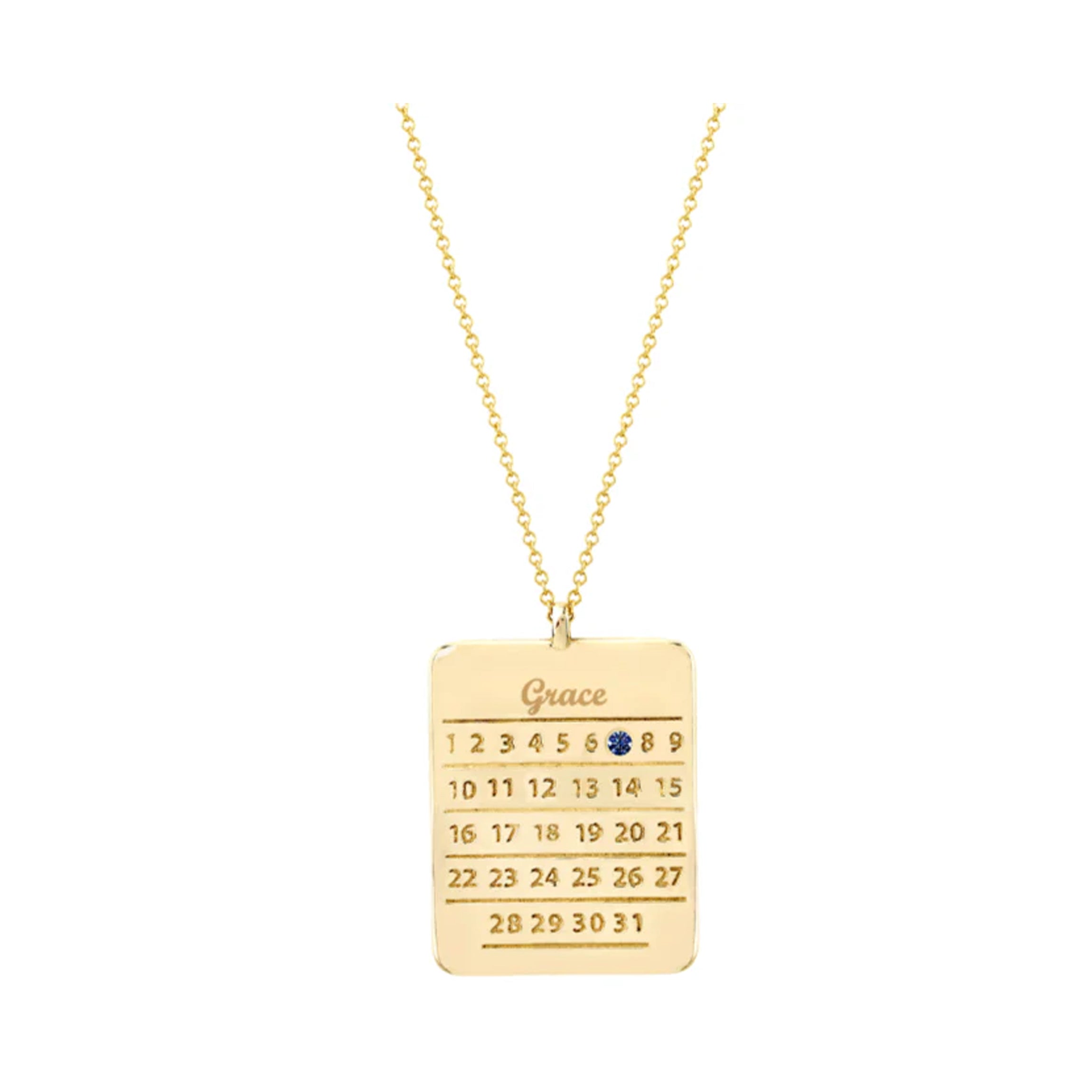 Diamond Days Calendar Neckalce
