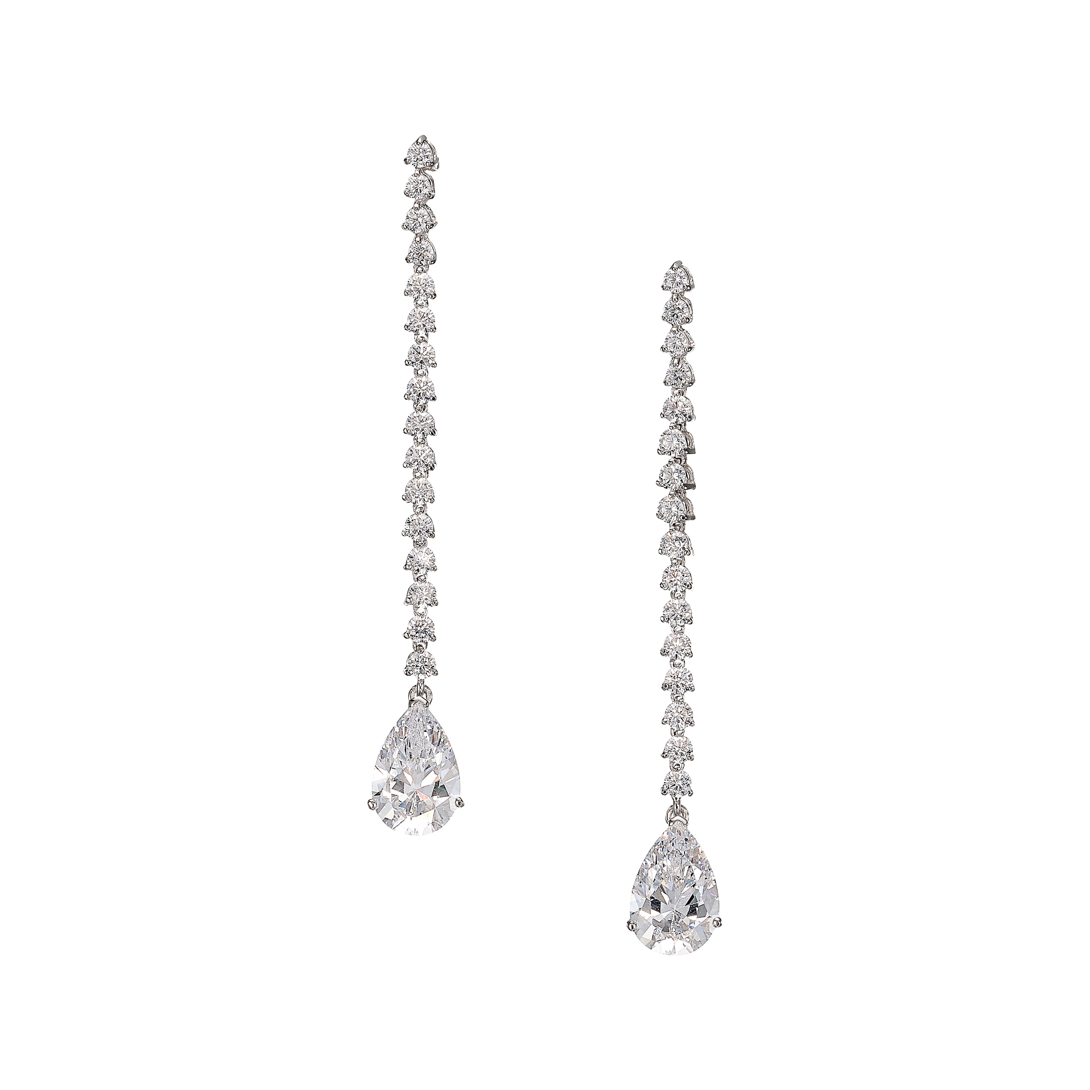 Diamond Teardrop Earrings