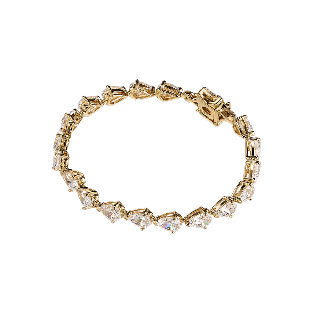 Diamond Nova Eternity Bracelet in Yellow Gold