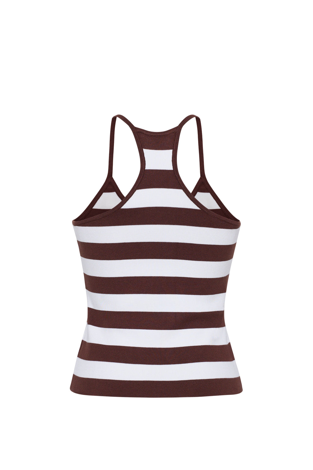 Didi Tank in Brown White Stripe Knits