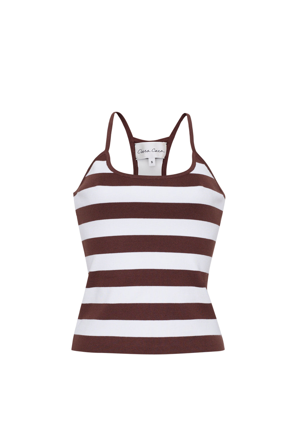 Didi Tank in Brown White Stripe Knits