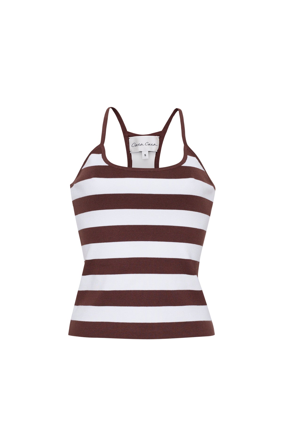 Didi Tank in Brown White Stripe Knits