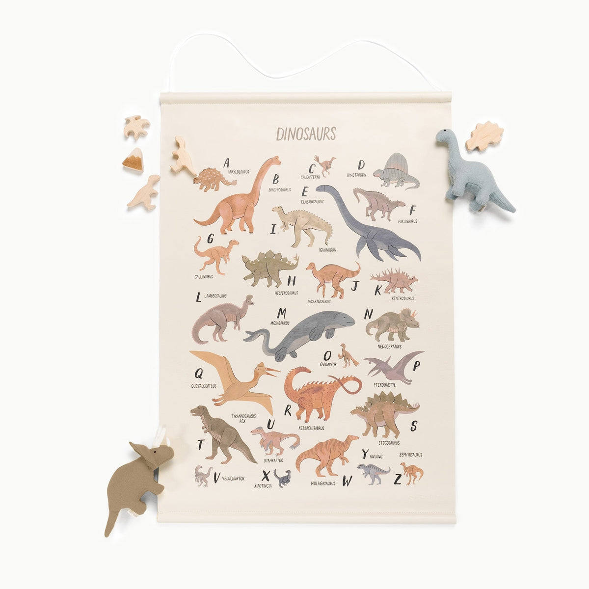 Dinosaur Alphabet (on sale)@detailed image of dinosaur alphabet poster