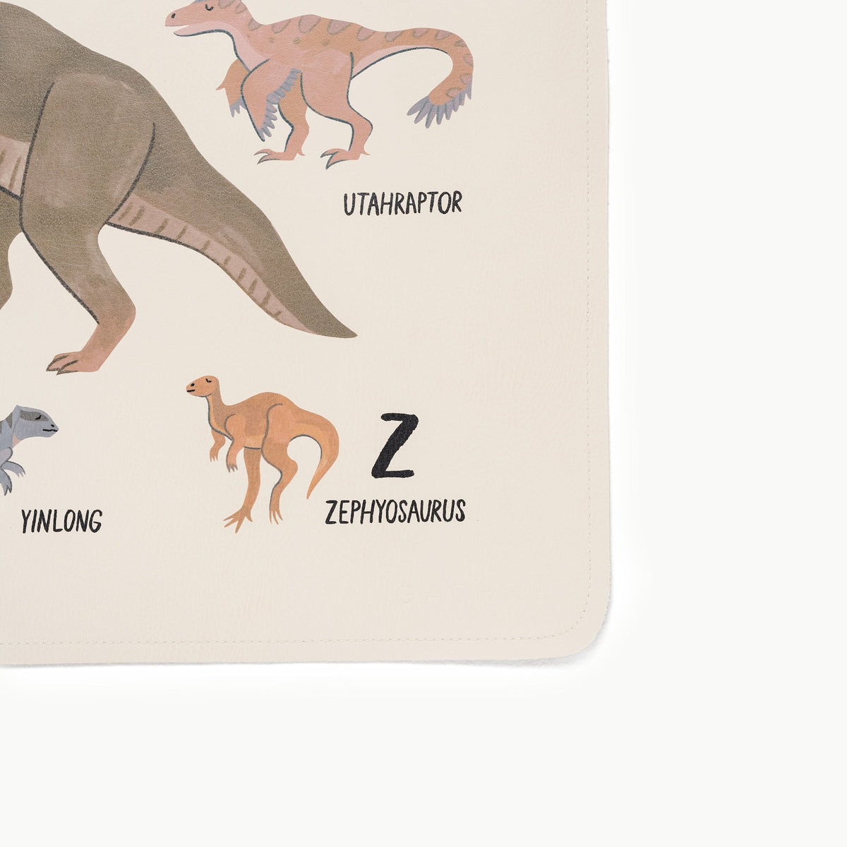 Dinosaur Alphabet (on sale)@deboss detail on mat