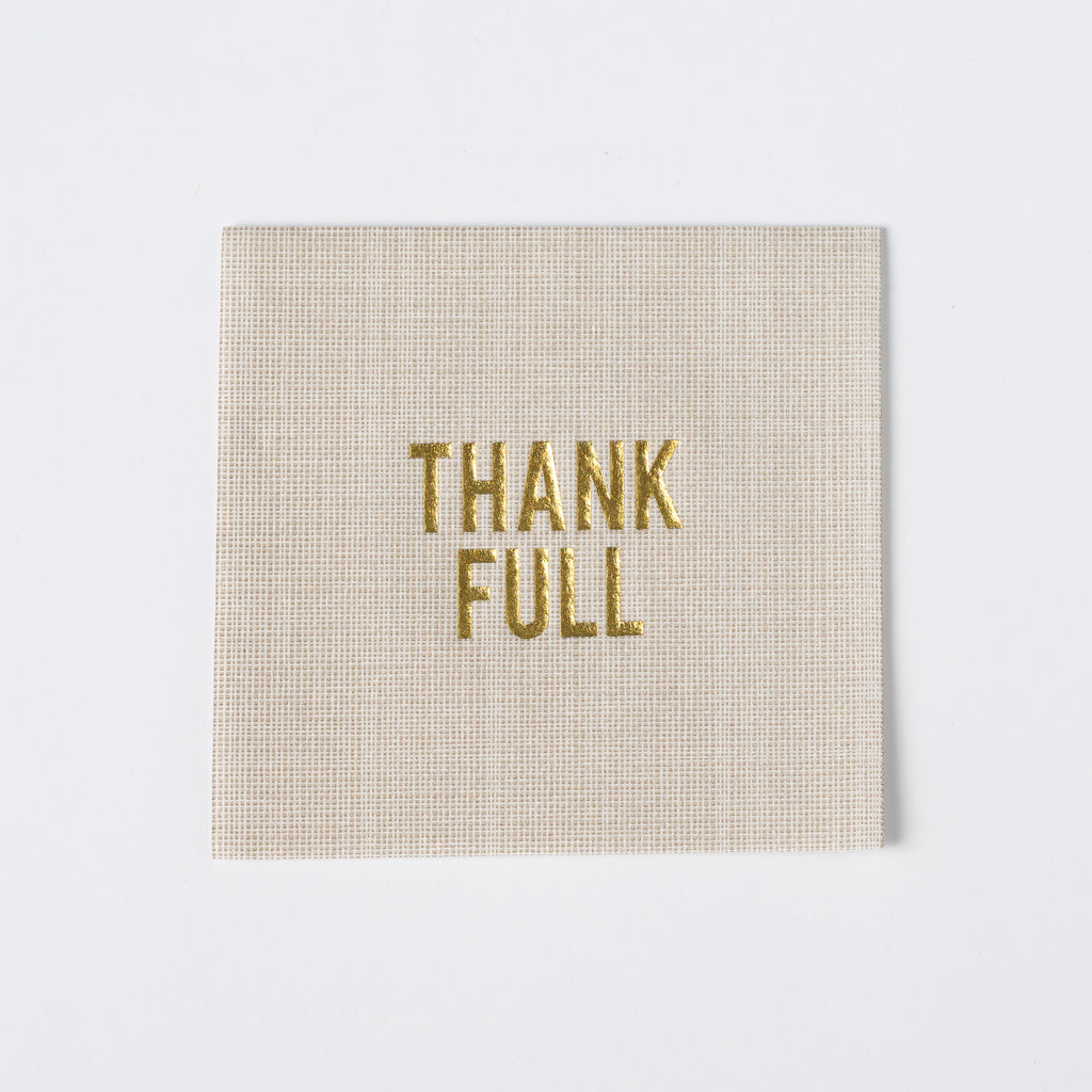 Thank Full Disposable Napkins, Set of 16