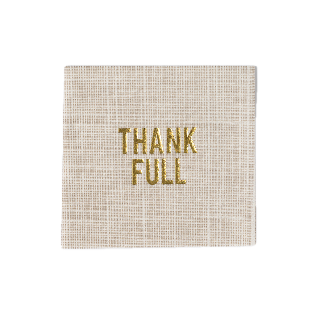 Thank Full Disposable Napkins, Set of 16