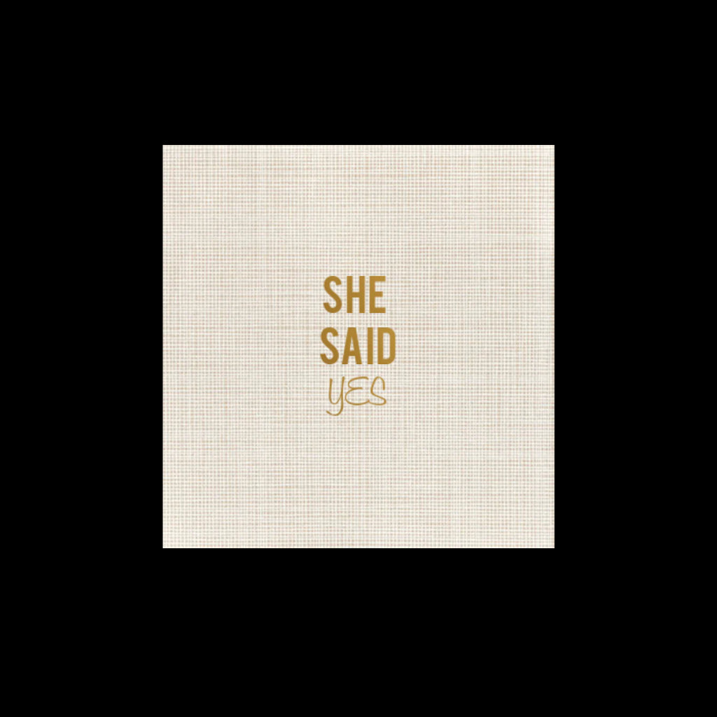 She Said Yes Disposable Napkins, Set of 20