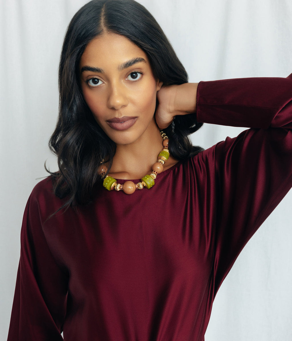 Dominque Beaded Necklace - Loren Hope