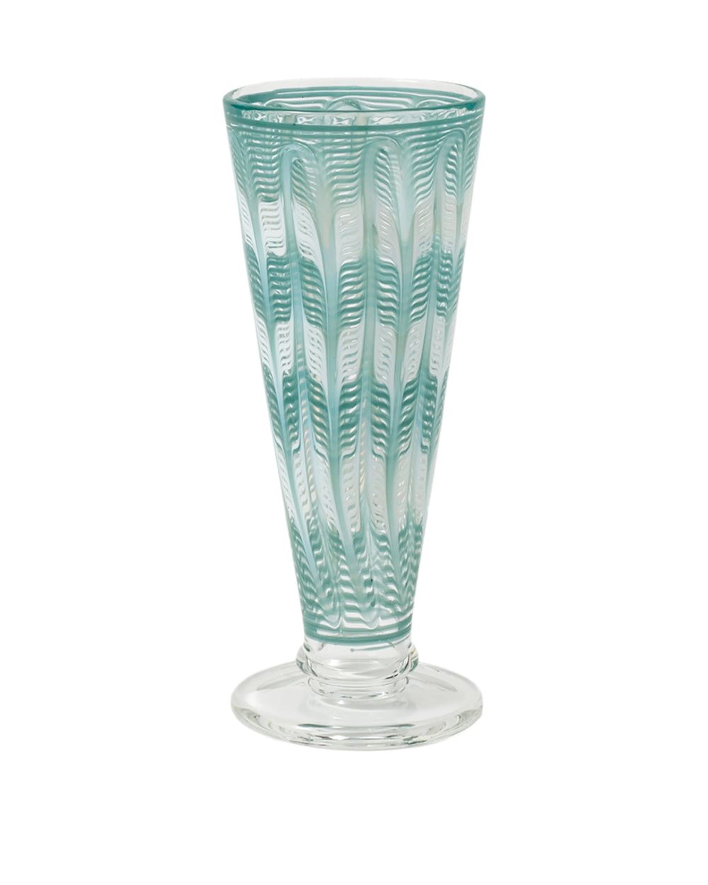 D’Ascoli Donatello Flute Glasses in Turquoise, Set of 6