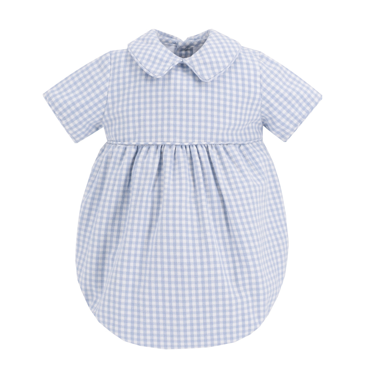 Lucas Boy Bubble in Blue Gingham
