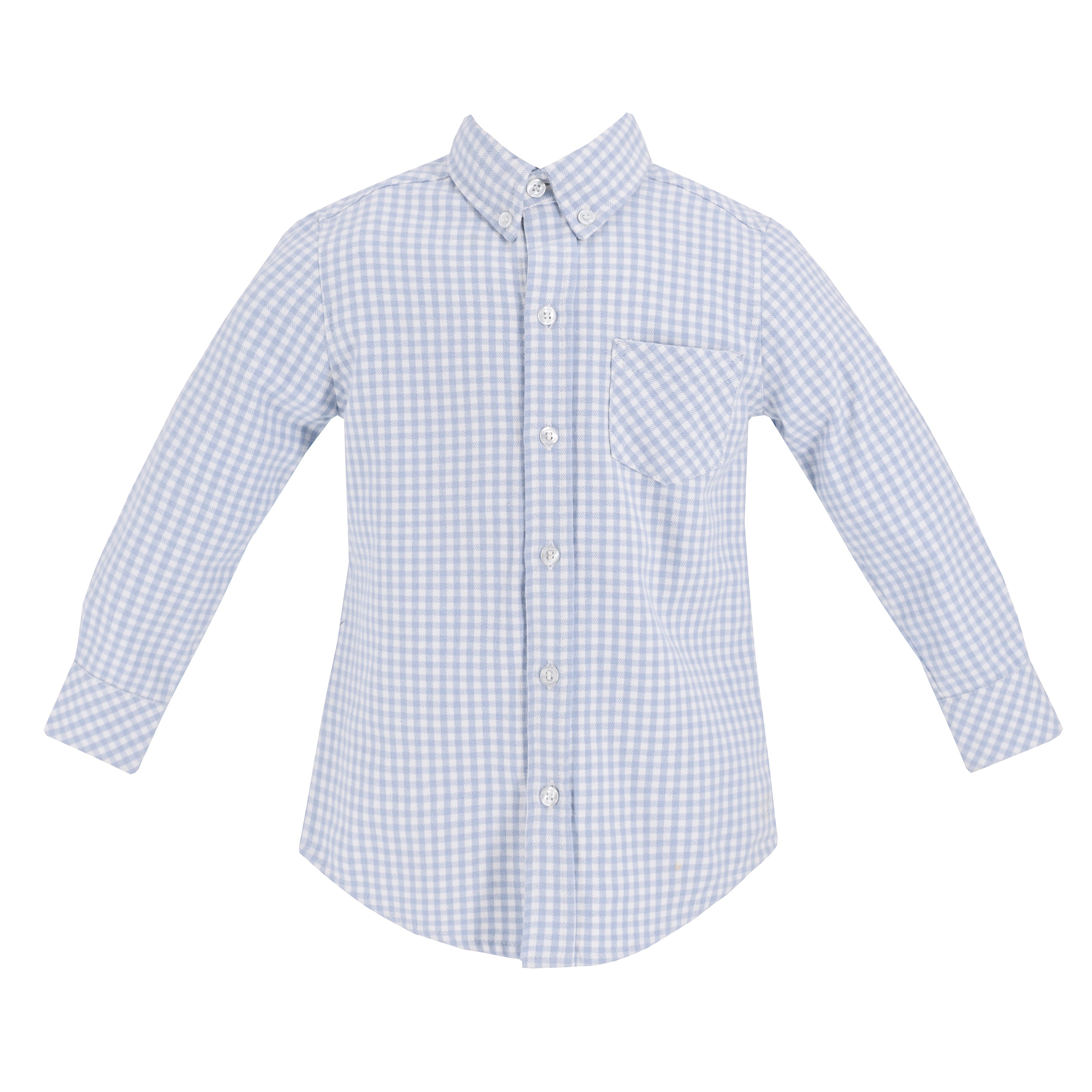 Walker Boy Button Down in Blue Gingham