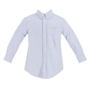 Walker Boy Button Down in Blue Gingham