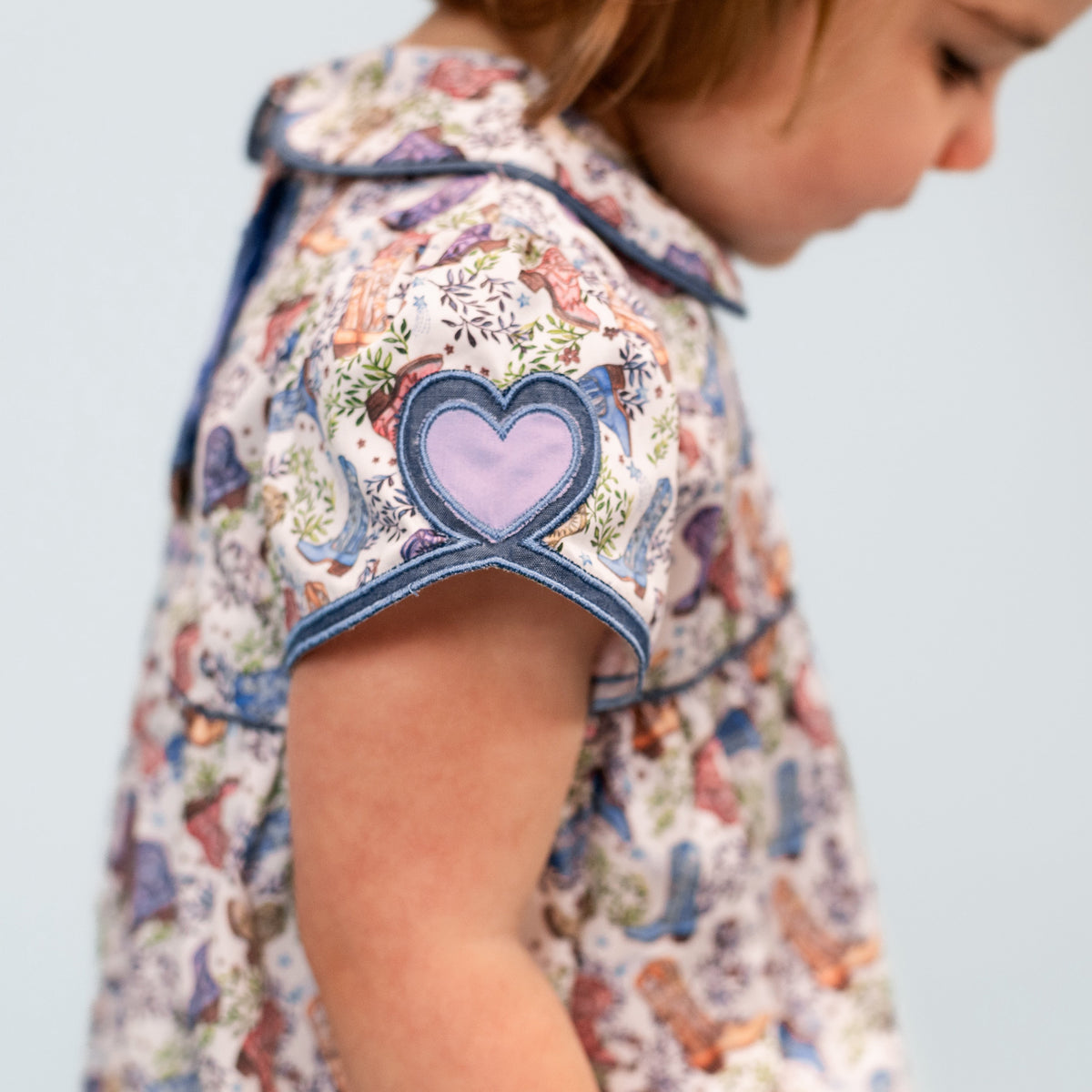 Sarita Girl Bubble in Boots Print