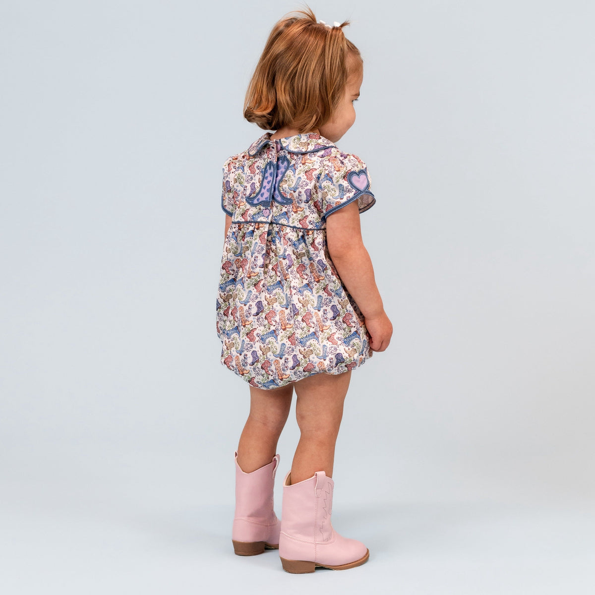 Sarita Girl Bubble in Boots Print