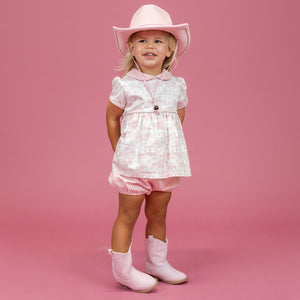 Emery Girl Set in Dallas Print