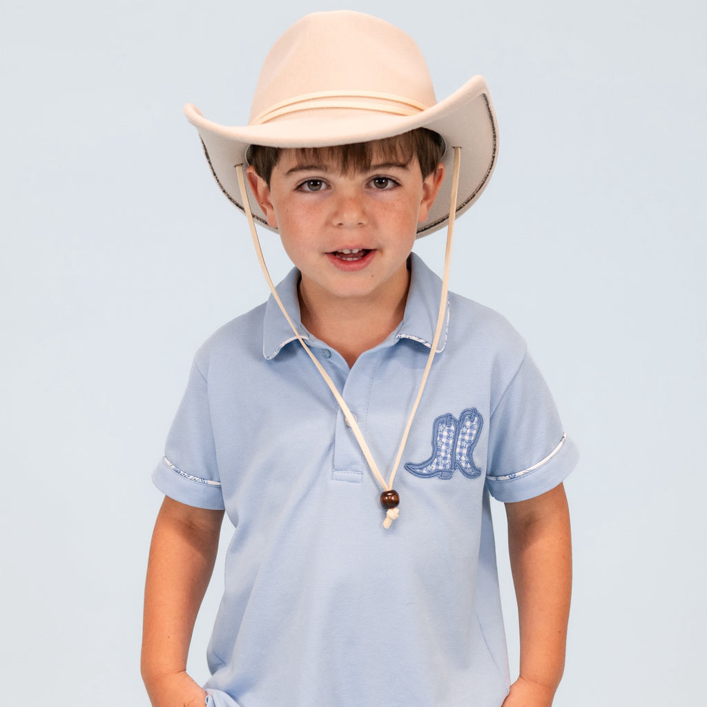 Fields Boy Polo Set in Dallas Print