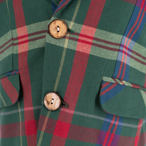 Hayden Boy Blazer in Green Tartan