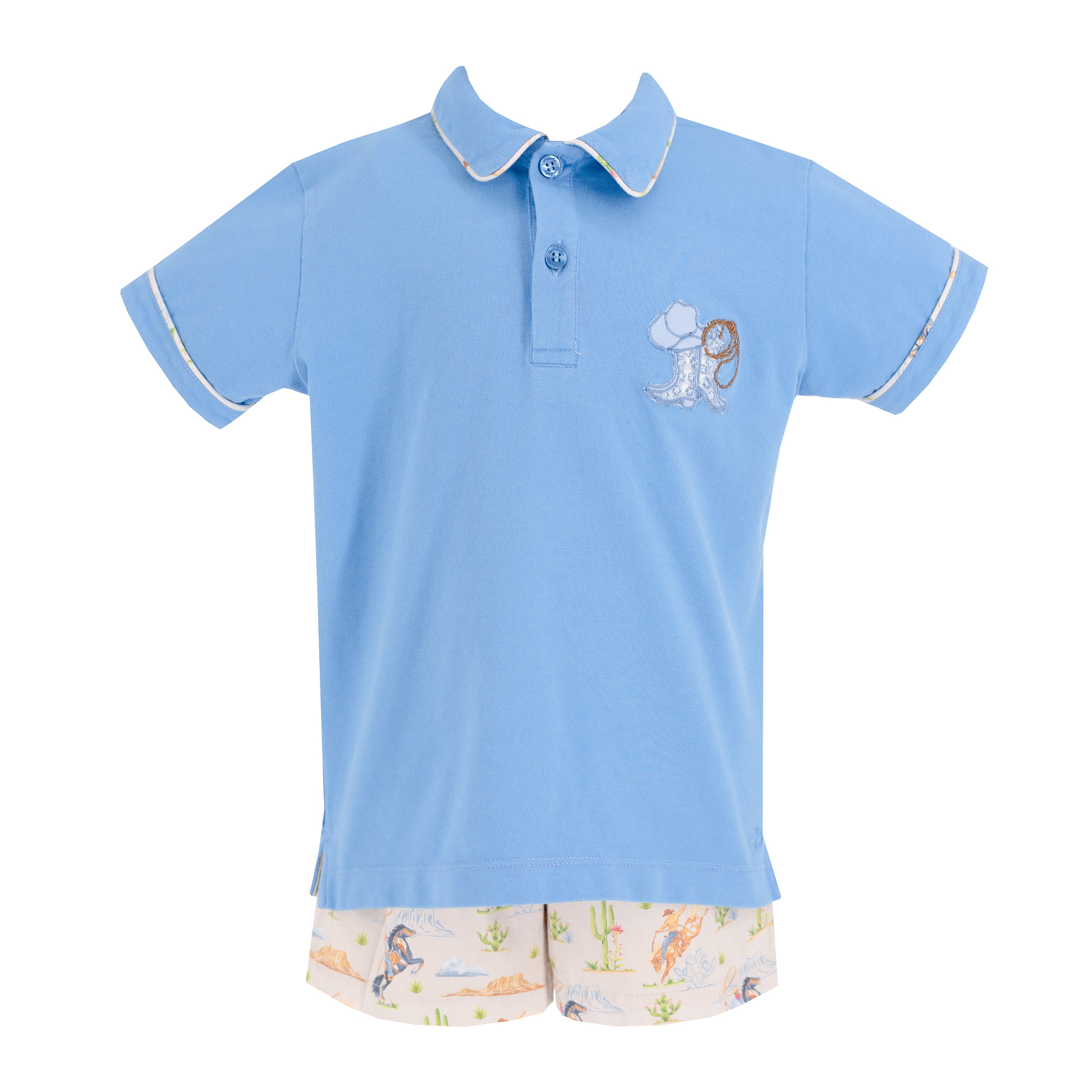 Jackson Boy Polo Set in Rodeo