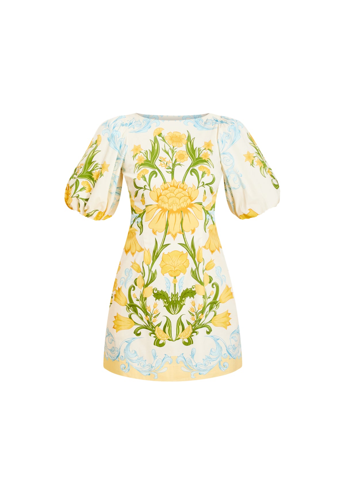 Donovan Mini Dress in Lemon Verbena