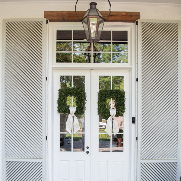 'D' Monogram Wreath Sash