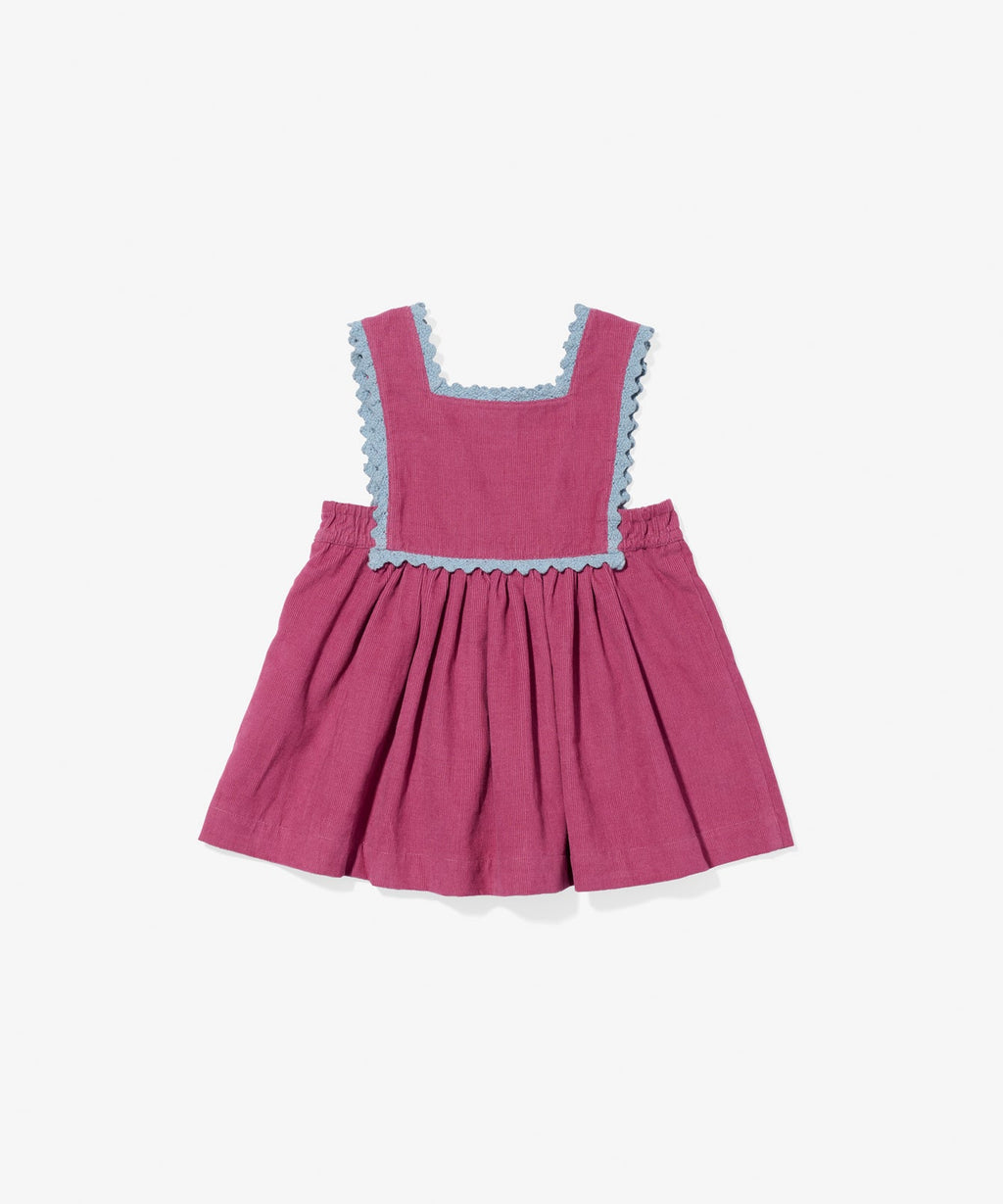 Dorothy Baby Dress in Boysenberry Corduroy