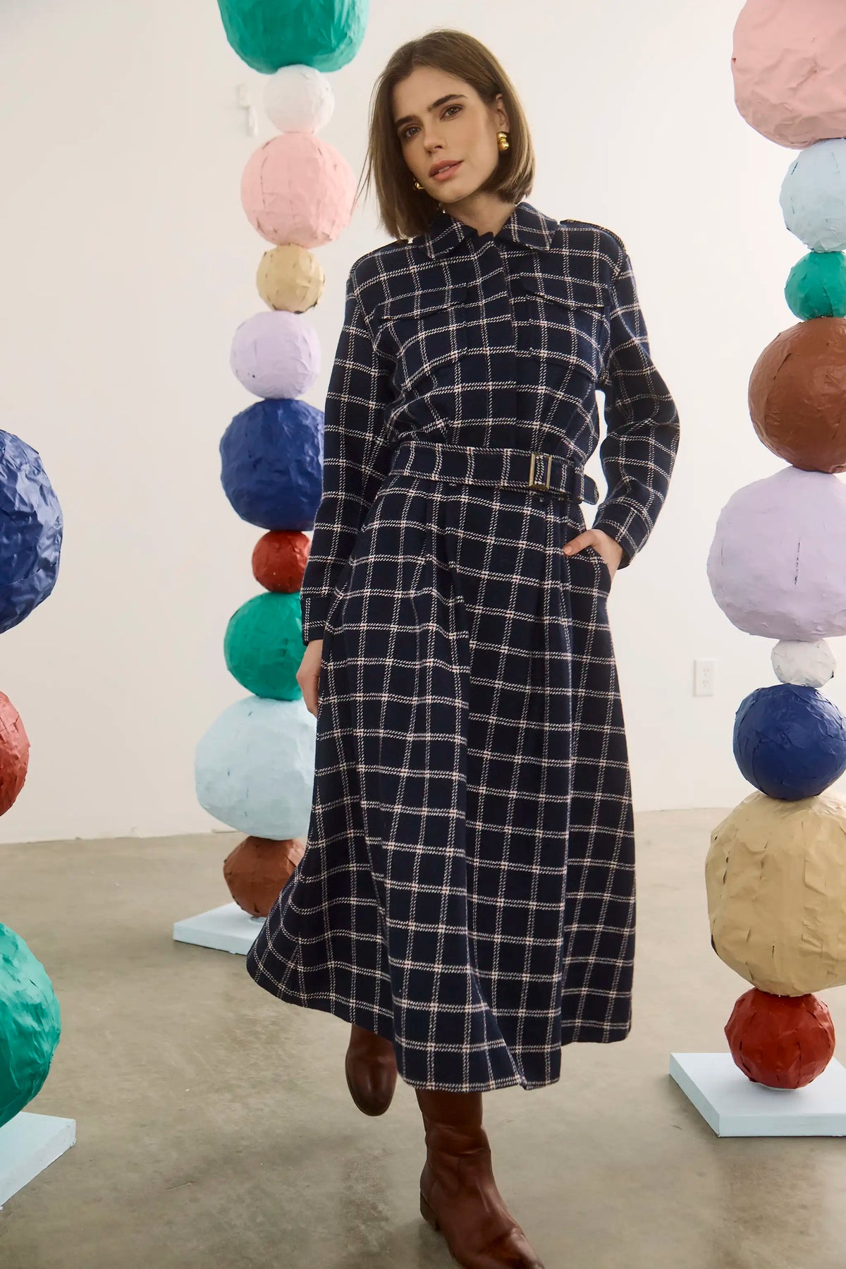 Queenby Skirt in St Andrews Check