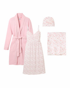 The Hospital Stay Luxe Set in Pink & Dorset Floral
