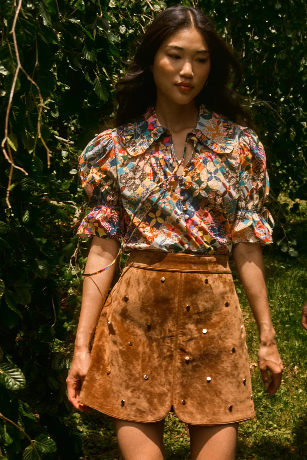Mayfair Blouse and Dottie Mini Skirt.