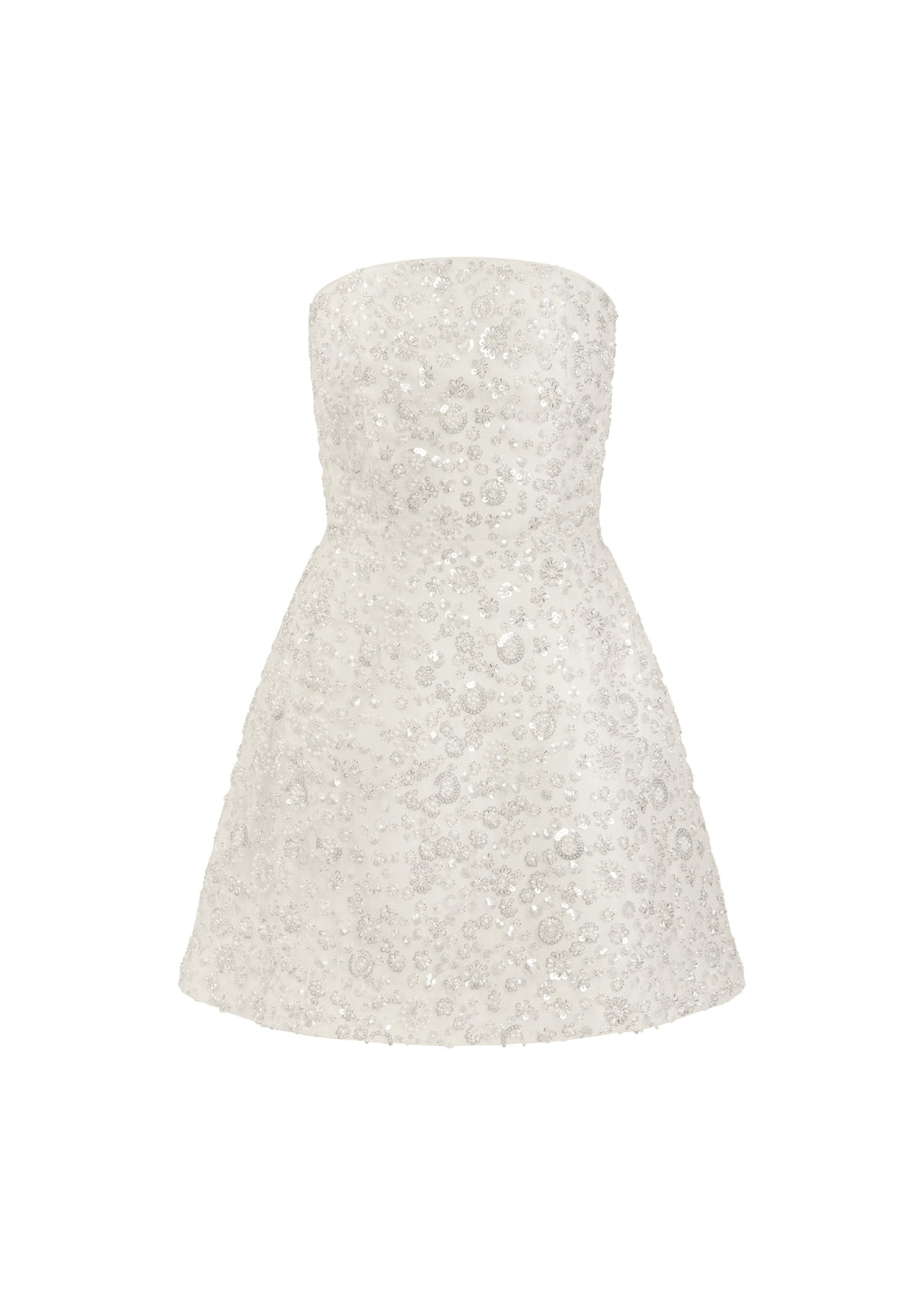 Dottie Beaded Mini Dress in Sugar Swizzle Ivory