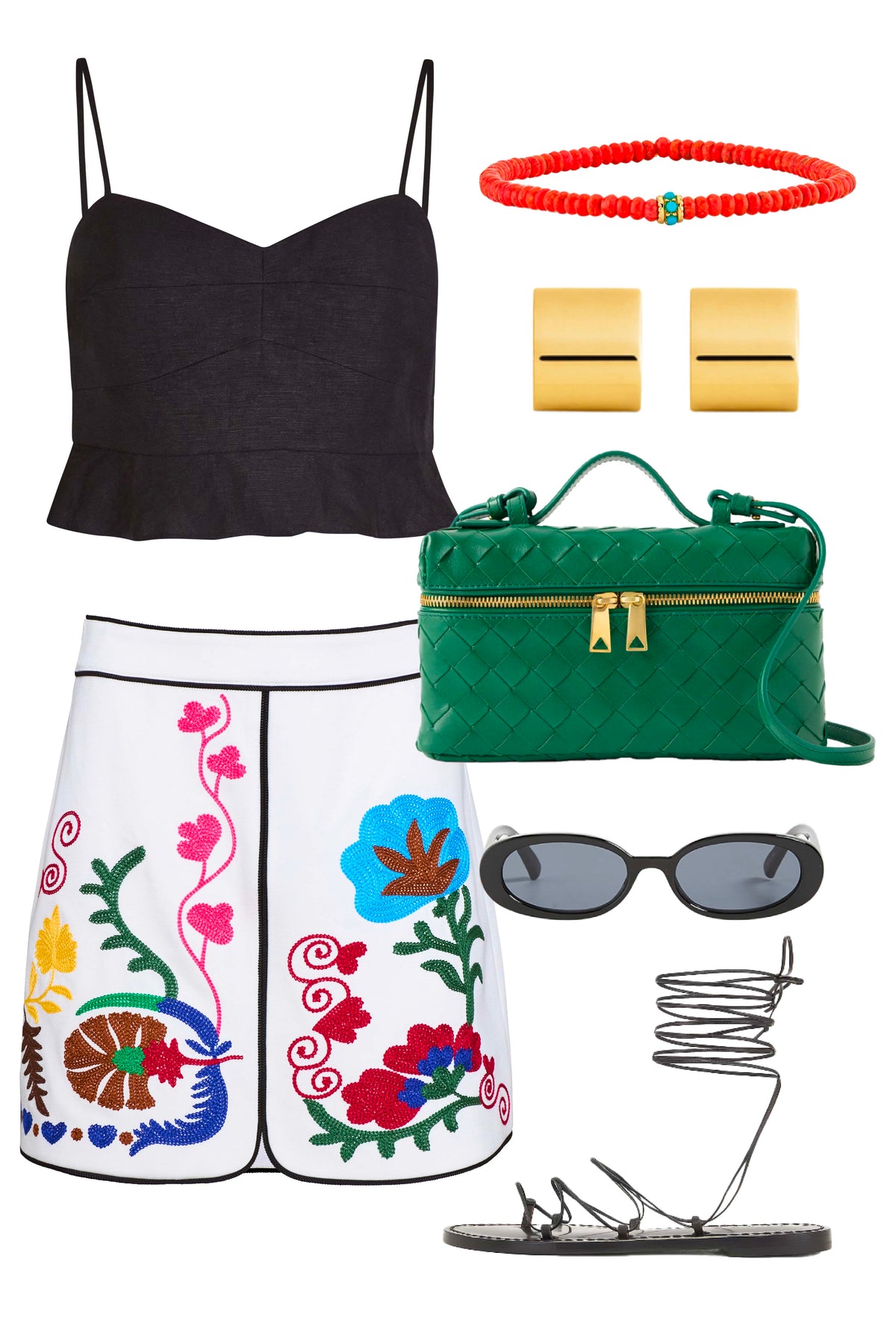 Dottie Mini Skirt in Stitchtopia